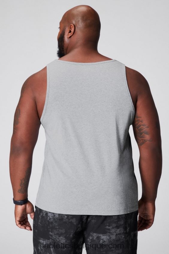 le réservoir 24-7 Hommes Fabletics 404P0T3381 gris chiné classique