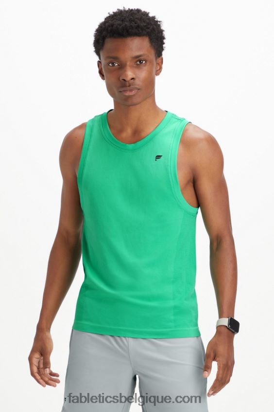 le réservoir de la journée d'entraînement Hommes Fabletics 404P0T3394 vert essentiel