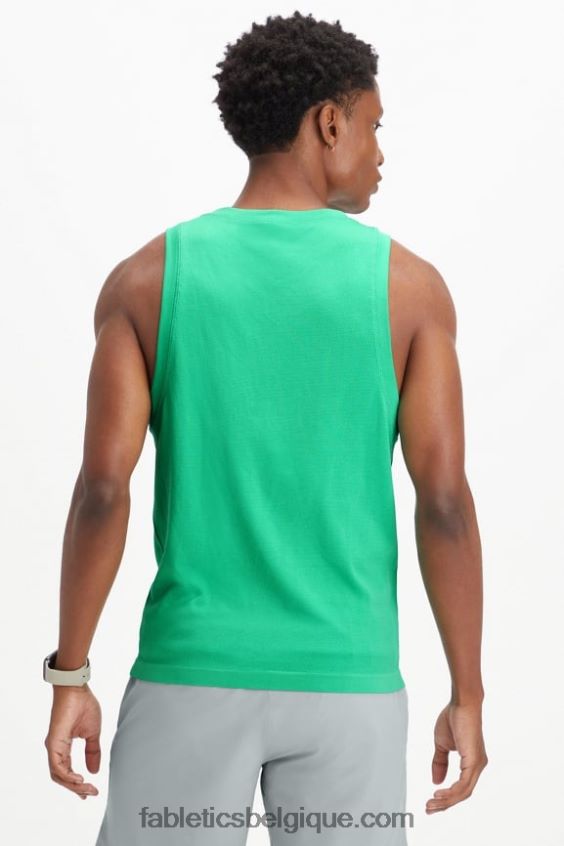 le réservoir de la journée d\'entraînement Hommes Fabletics 404P0T3394 vert essentiel