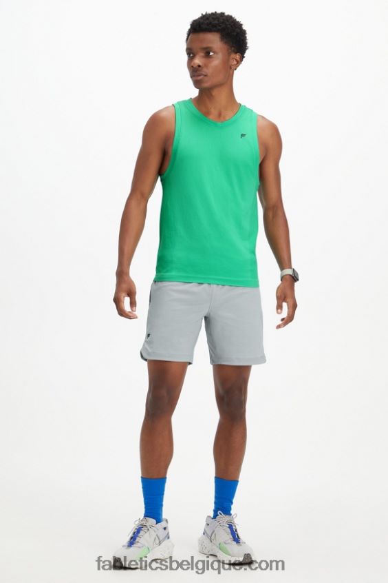le réservoir de la journée d\'entraînement Hommes Fabletics 404P0T3394 vert essentiel