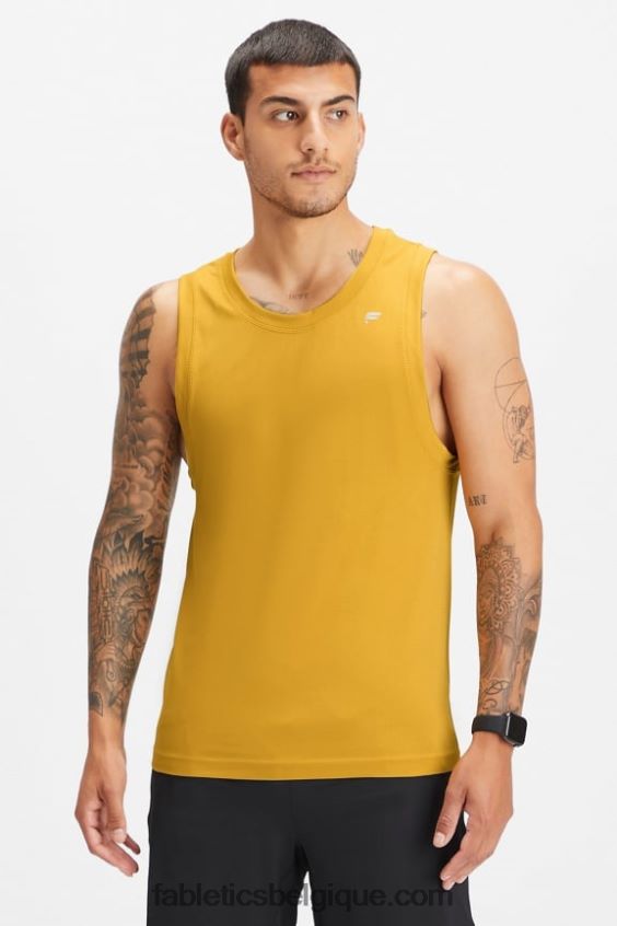 le réservoir de la journée d'entraînement Hommes Fabletics 404P0T3398 l'or de combat a explosé