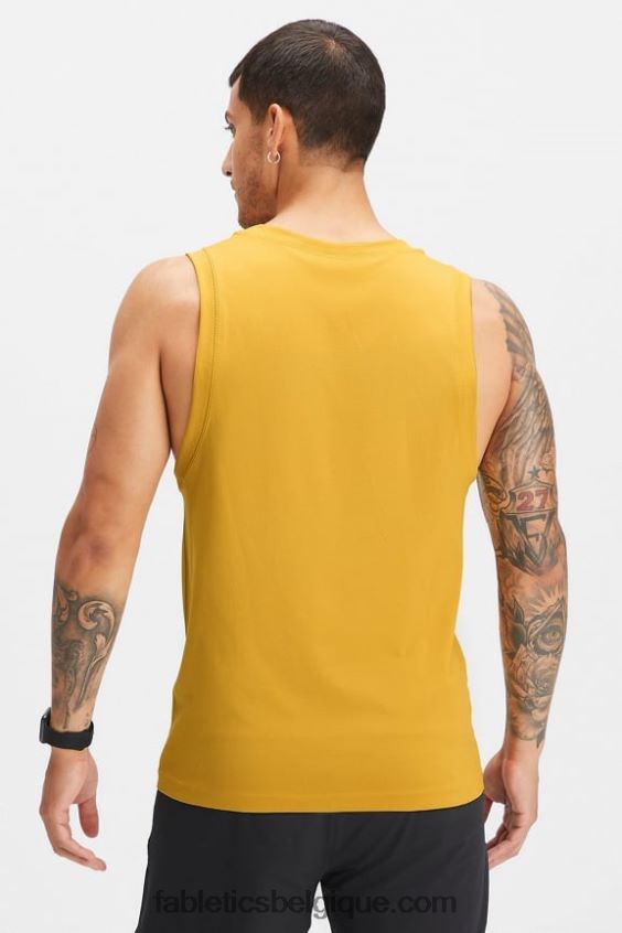 le réservoir de la journée d\'entraînement Hommes Fabletics 404P0T3398 l\'or de combat a explosé