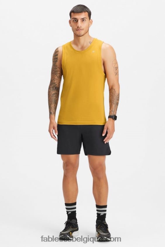 le réservoir de la journée d\'entraînement Hommes Fabletics 404P0T3398 l\'or de combat a explosé