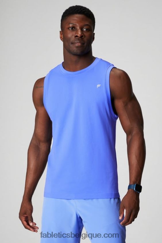 le réservoir musculaire de la journée d'entraînement Hommes Fabletics 404P0T3370 punch pervenche