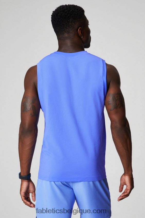 le réservoir musculaire de la journée d\'entraînement Hommes Fabletics 404P0T3370 punch pervenche