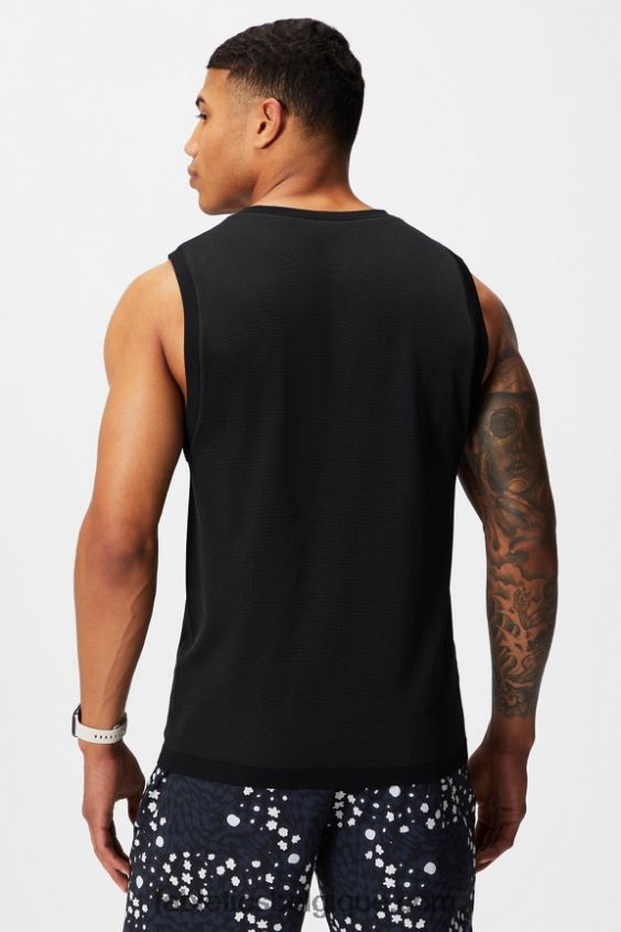 le réservoir musculaire de la journée d\'entraînement Hommes Fabletics 404P0T3372 noir