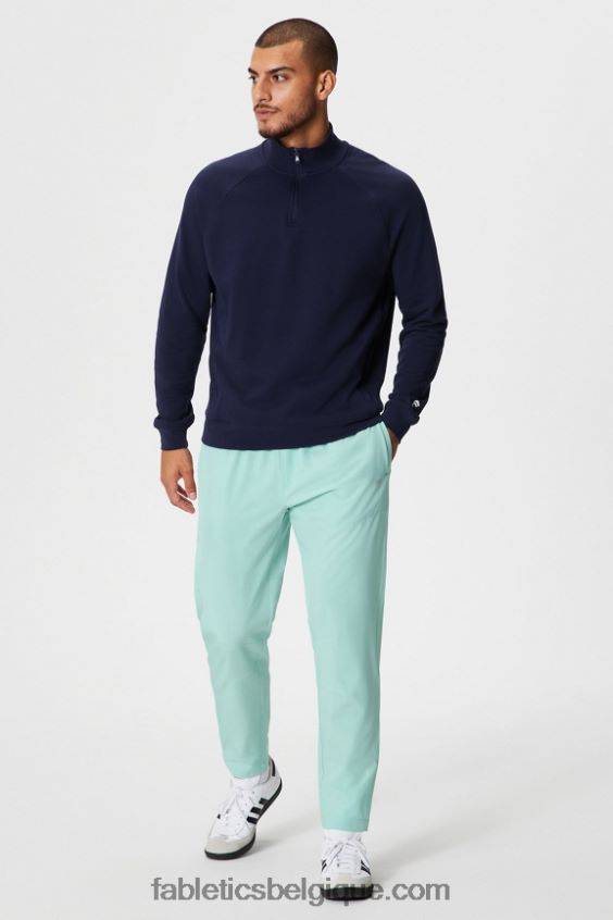 la fermeture éclair 1/4 légère Hommes Fabletics 404P0T3575 bleu marine profond