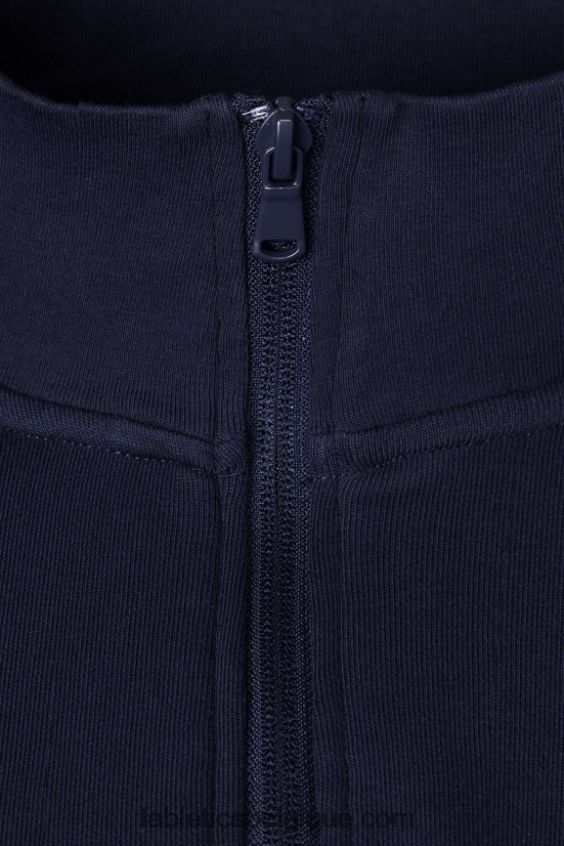 la fermeture éclair 1/4 légère Hommes Fabletics 404P0T3575 bleu marine profond