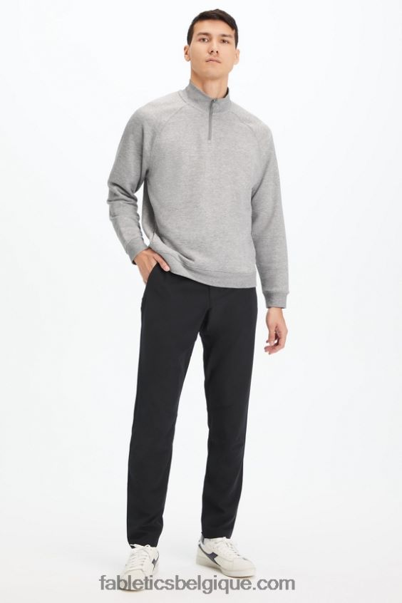 la fermeture éclair 1/4 légère Hommes Fabletics 404P0T3578 htr gris moyen