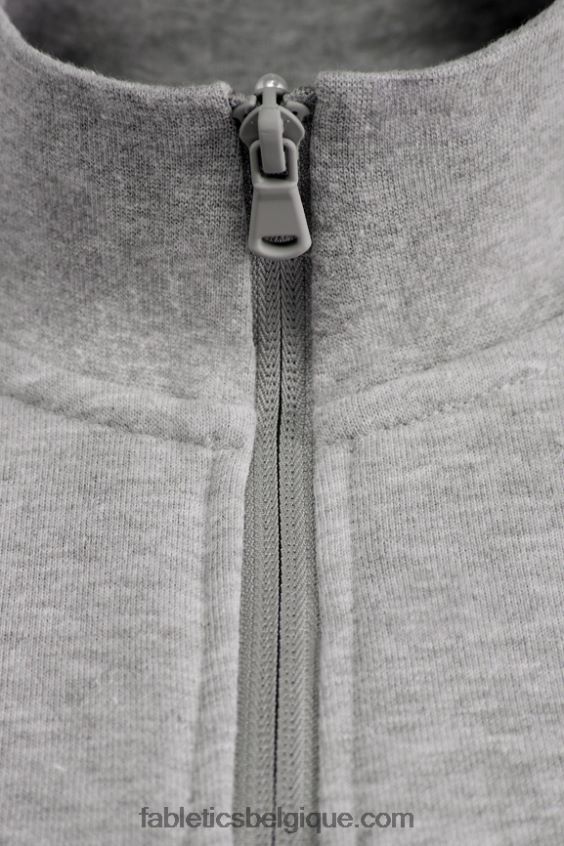 la fermeture éclair 1/4 légère Hommes Fabletics 404P0T3578 htr gris moyen