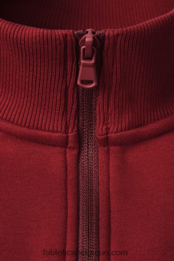 le go-to 1/4 zip 186 Hommes Fabletics 404P0T3603 rouge adrénaline