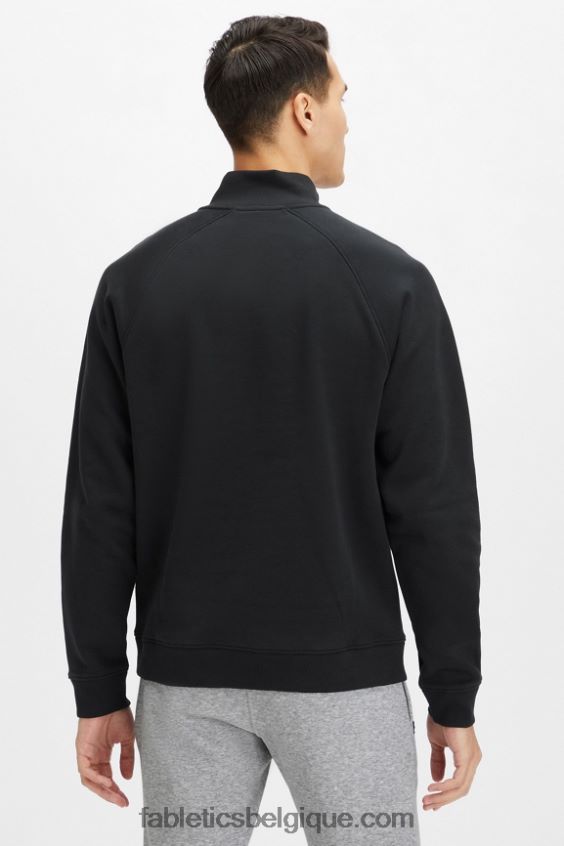 le go-to 1/4 zip 187 Hommes Fabletics 404P0T3607 noir