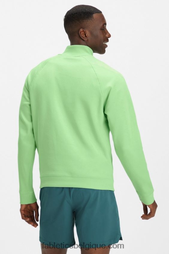 le go-to 1/4 zip 187 Hommes Fabletics 404P0T3609 wasabi