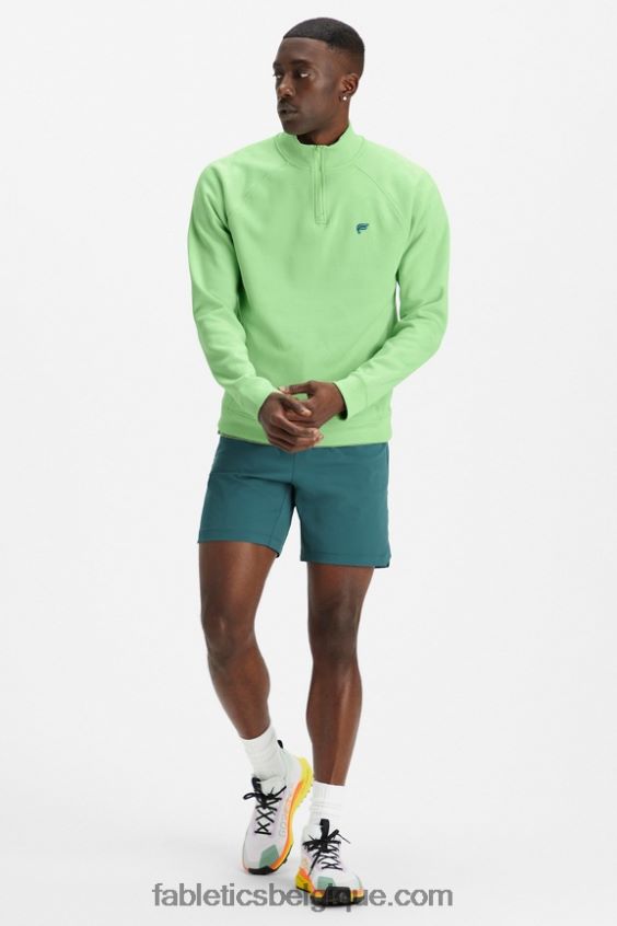 le go-to 1/4 zip 187 Hommes Fabletics 404P0T3609 wasabi