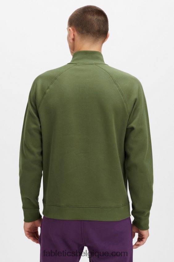 le go-to 1/4 zip 188 Hommes Fabletics 404P0T3610 mousse noire