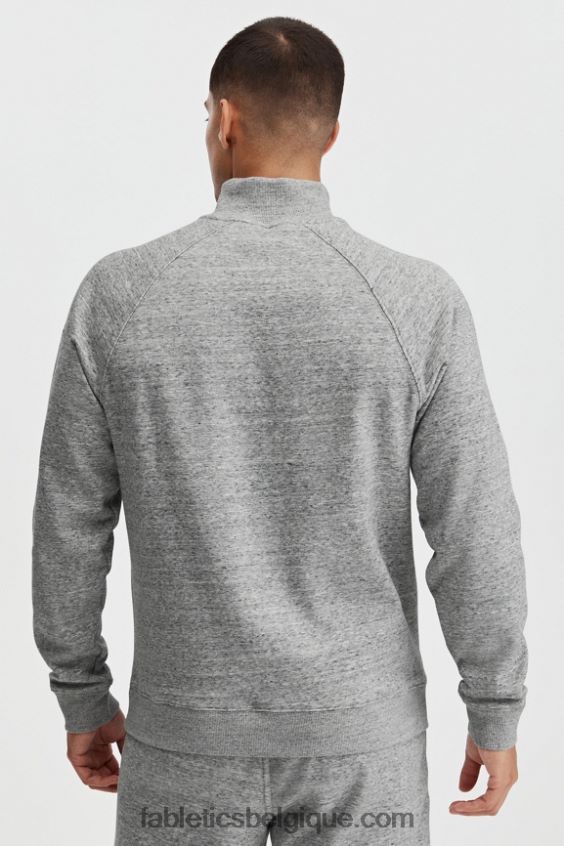 le go-to 1/4 zip 188 Hommes Fabletics 404P0T3614 htr gris moyen