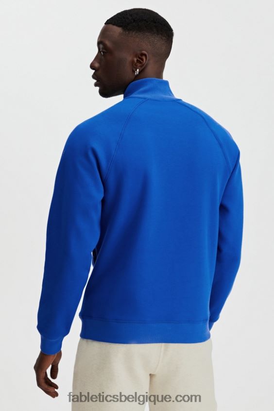 le go-to 1/4 zip 189 Hommes Fabletics 404P0T3615 bleu classique