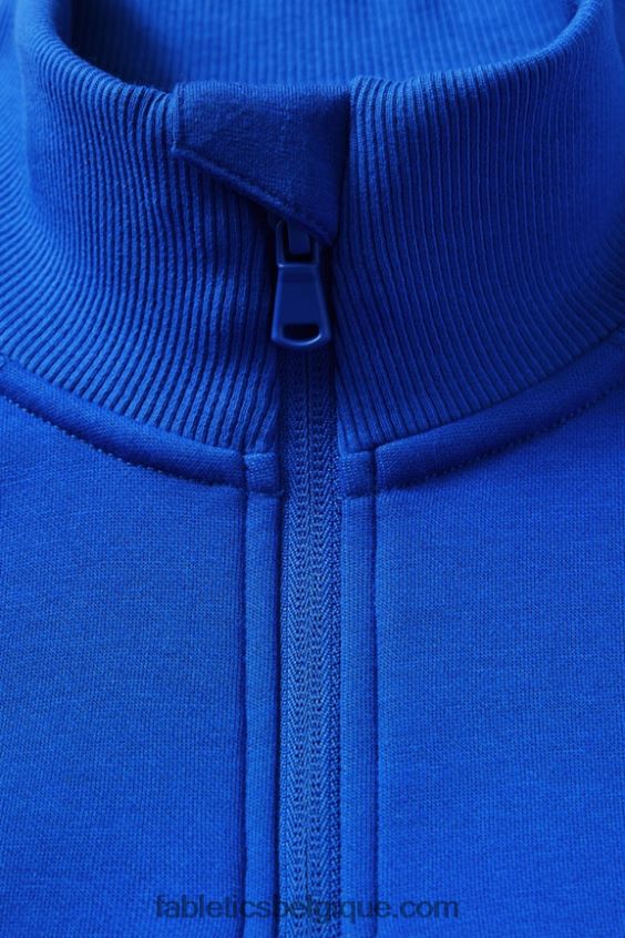 le go-to 1/4 zip 189 Hommes Fabletics 404P0T3615 bleu classique