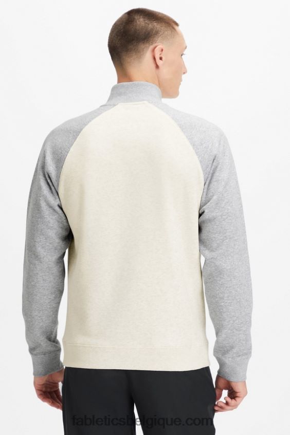 le go-to 1/4 zip 189 Hommes Fabletics 404P0T3617 os/gris classique chiné