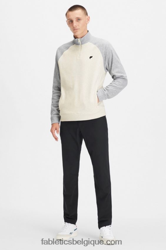 le go-to 1/4 zip 189 Hommes Fabletics 404P0T3617 os/gris classique chiné