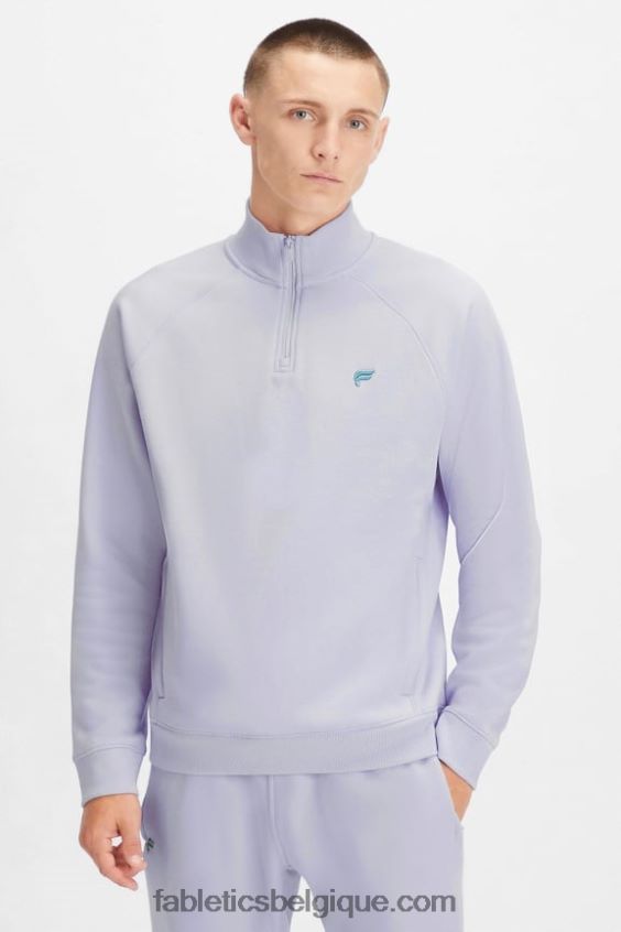 le go-to 1/4 zip 189 Hommes Fabletics 404P0T3618 brume lilas