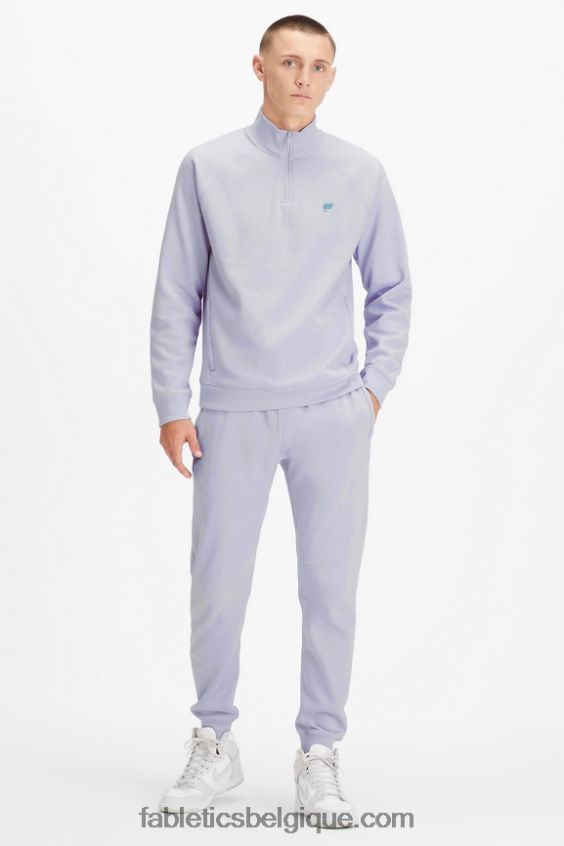 le go-to 1/4 zip 189 Hommes Fabletics 404P0T3618 brume lilas