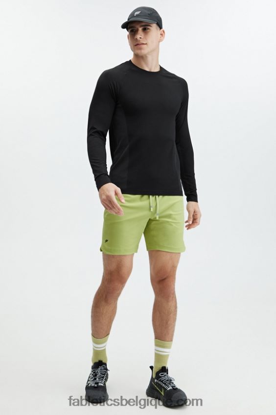 le t-shirt à manches longues de la journée d\'entraînement Hommes Fabletics 404P0T3560 noir