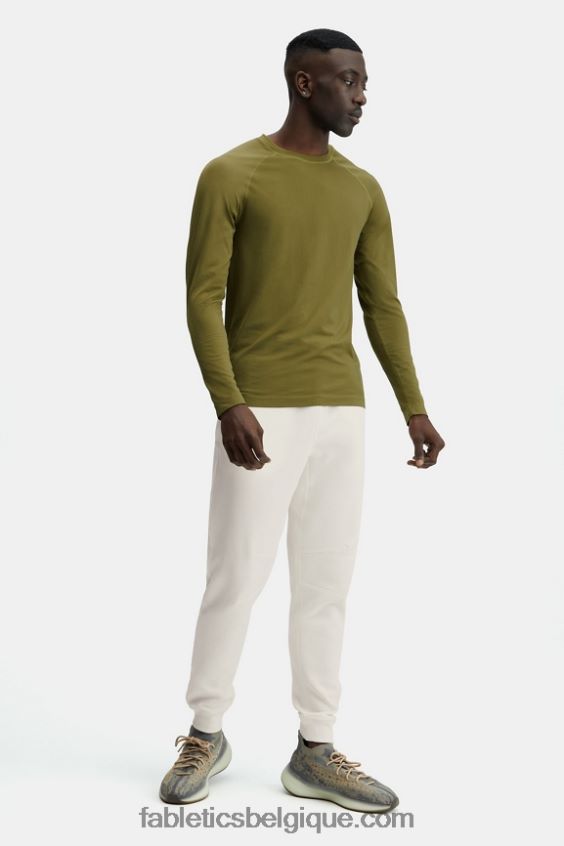 le t-shirt à manches longues de la journée d\'entraînement Hommes Fabletics 404P0T3571 varech