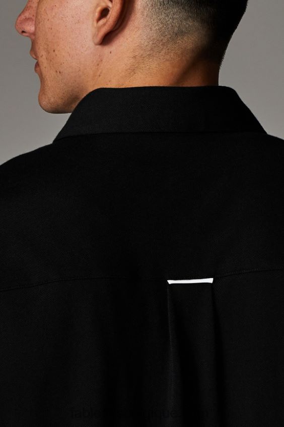 le tableau de bord à manches longues boutonné Hommes Fabletics 404P0T3579 noir