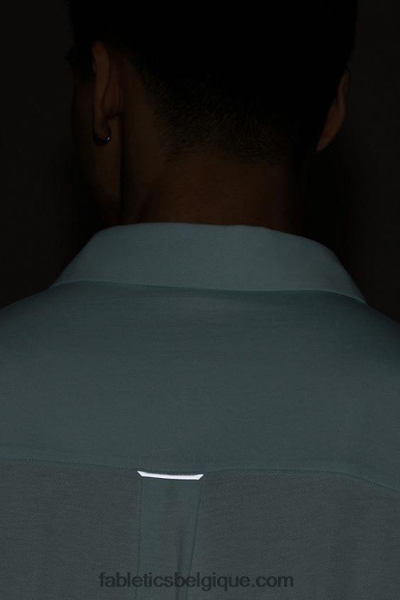 le tableau de bord à manches longues boutonné Hommes Fabletics 404P0T3582 bleu nordique chiné