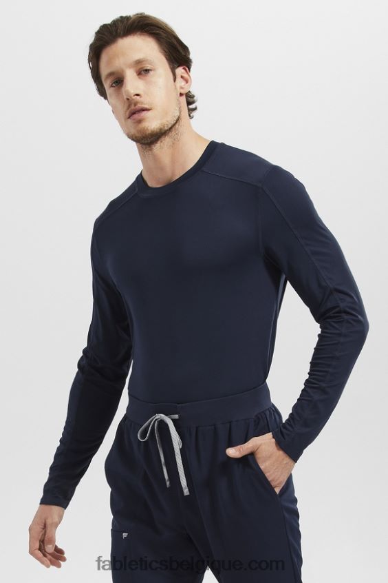 sous-gommage à manches longues de tous les jours Hommes Fabletics 404P0T3588 marine
