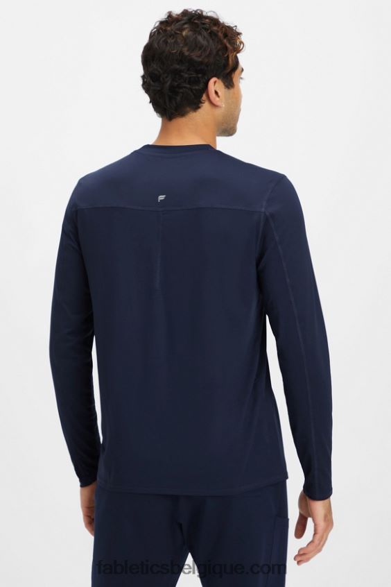 sous-gommage à manches longues de tous les jours Hommes Fabletics 404P0T3588 marine