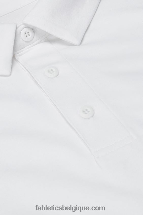 la journée d\'entraînement polo 166 Hommes Fabletics 404P0T3403 blanc classique