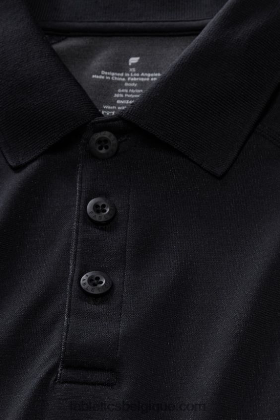 la journée d\'entraînement polo 167 Hommes Fabletics 404P0T3405 noir