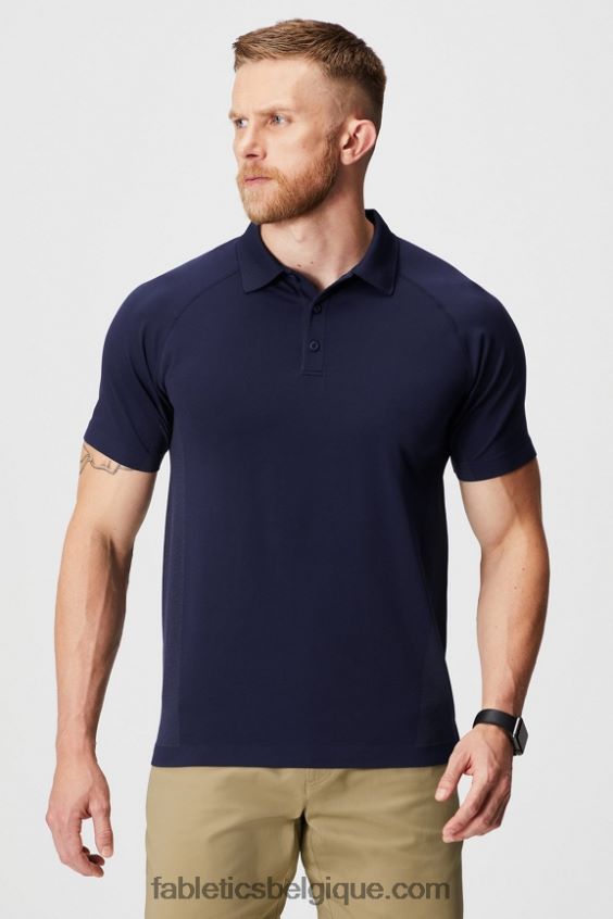 la journée d'entraînement polo 167 Hommes Fabletics 404P0T3408 bleu marine profond