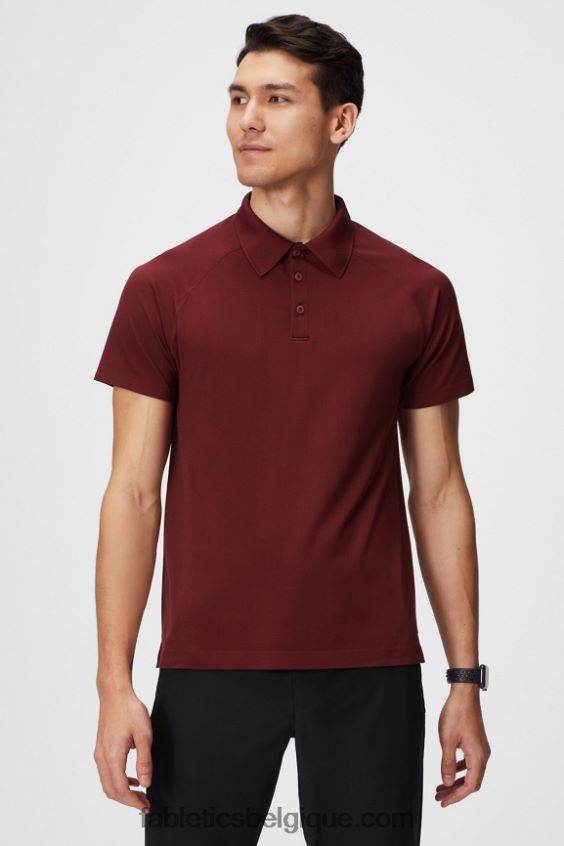 la journée d'entraînement polo 168 Hommes Fabletics 404P0T3410 rouge adrénaline