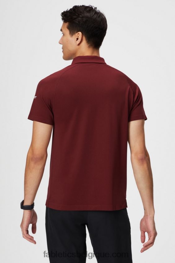 la journée d\'entraînement polo 168 Hommes Fabletics 404P0T3410 rouge adrénaline