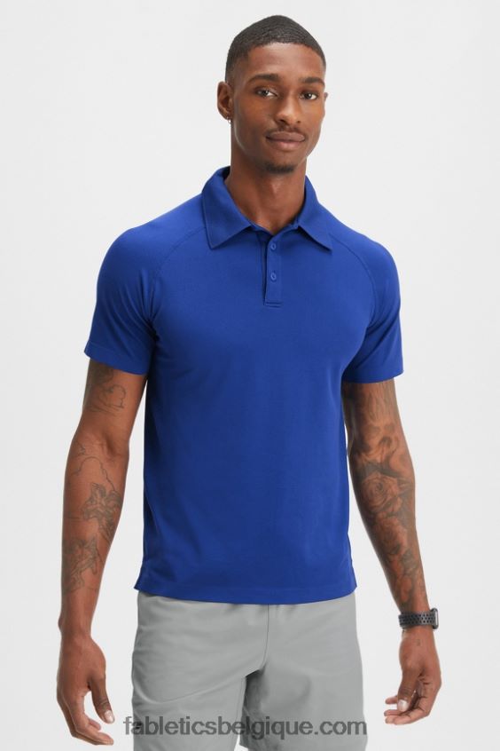 la journée d'entraînement polo 168 Hommes Fabletics 404P0T3411 bleu français