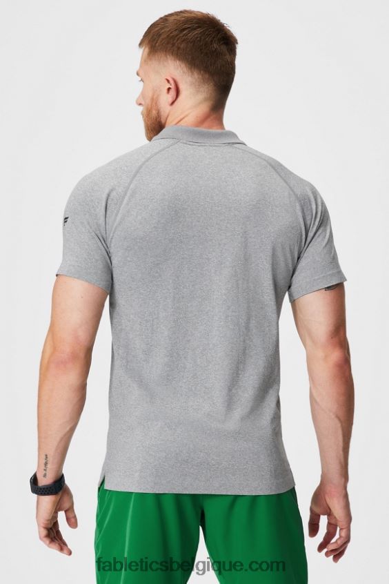 la journée d\'entraînement polo 168 Hommes Fabletics 404P0T3413 htr gris moyen