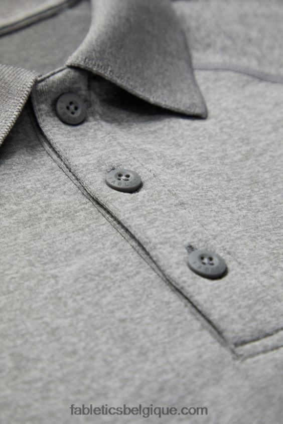 la journée d\'entraînement polo 168 Hommes Fabletics 404P0T3413 htr gris moyen