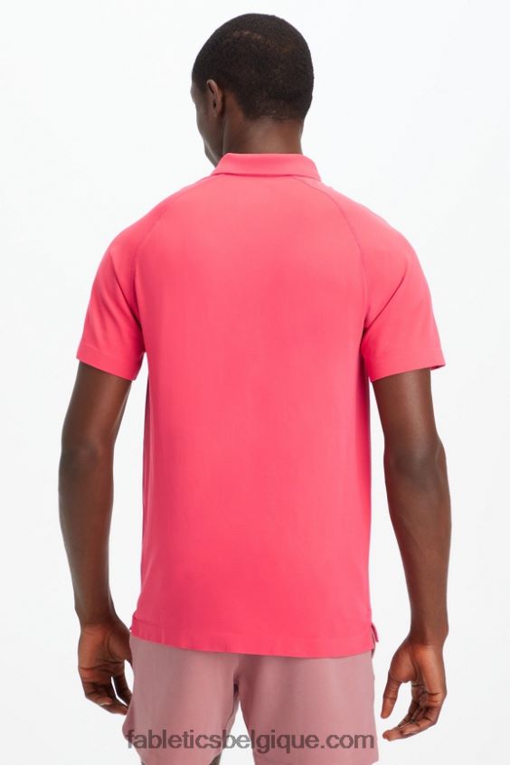 la journée d\'entraînement polo 169 Hommes Fabletics 404P0T3416 rouge magenta