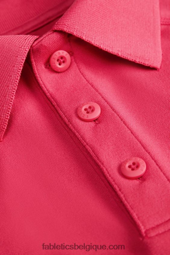 la journée d\'entraînement polo 169 Hommes Fabletics 404P0T3416 rouge magenta