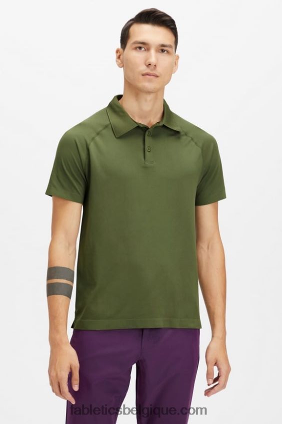 la journée d'entrainement polo 170 Hommes Fabletics 404P0T3420 mousse noire