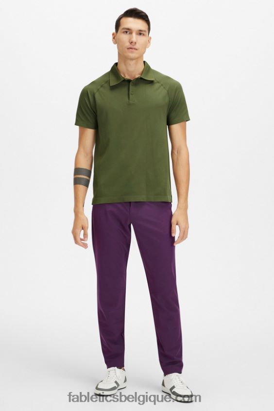la journée d\'entrainement polo 170 Hommes Fabletics 404P0T3420 mousse noire