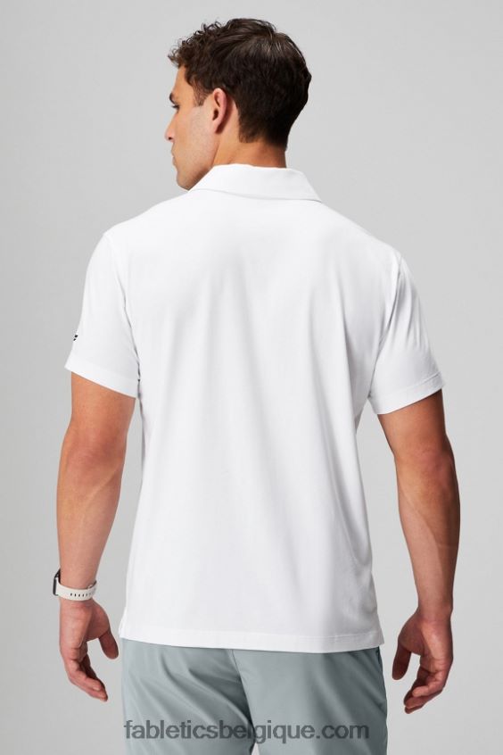 le polo 24-7 171 Hommes Fabletics 404P0T3427 blanc classique