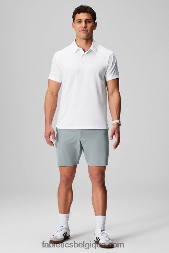 le polo 24-7 171 Hommes Fabletics 404P0T3427 blanc classique
