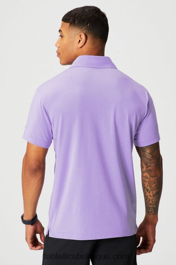 le polo 24-7 172 Hommes Fabletics 404P0T3431 lavande emblématique