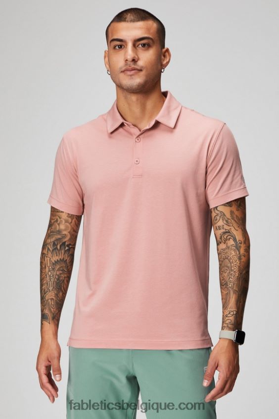 le polo 24-7 172 Hommes Fabletics 404P0T3432 ardoise rose