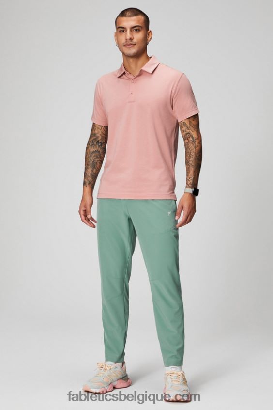 le polo 24-7 172 Hommes Fabletics 404P0T3432 ardoise rose
