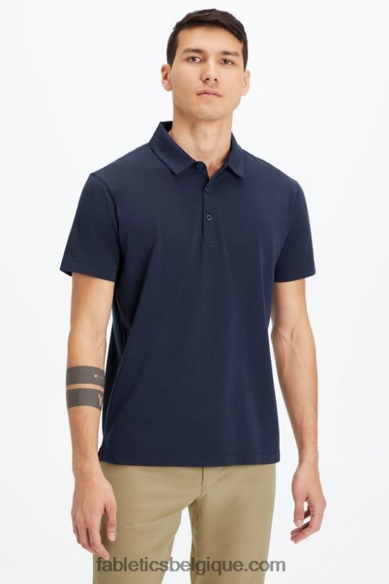 le polo 24-7 173 Hommes Fabletics 404P0T3439 marine classique